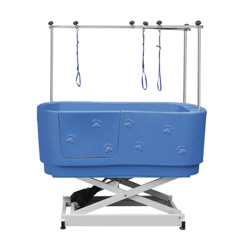 In che modo una vasca da bagno blu elettrico può migliorare l'efficienza e il comfort della cura professionale degli animali domestici?