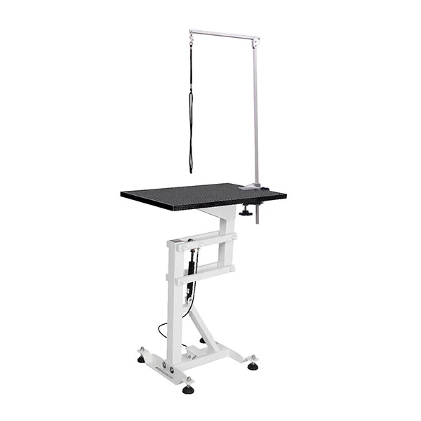 Tavolo quadrato per toelettatura animali con sollevamento pneumatico